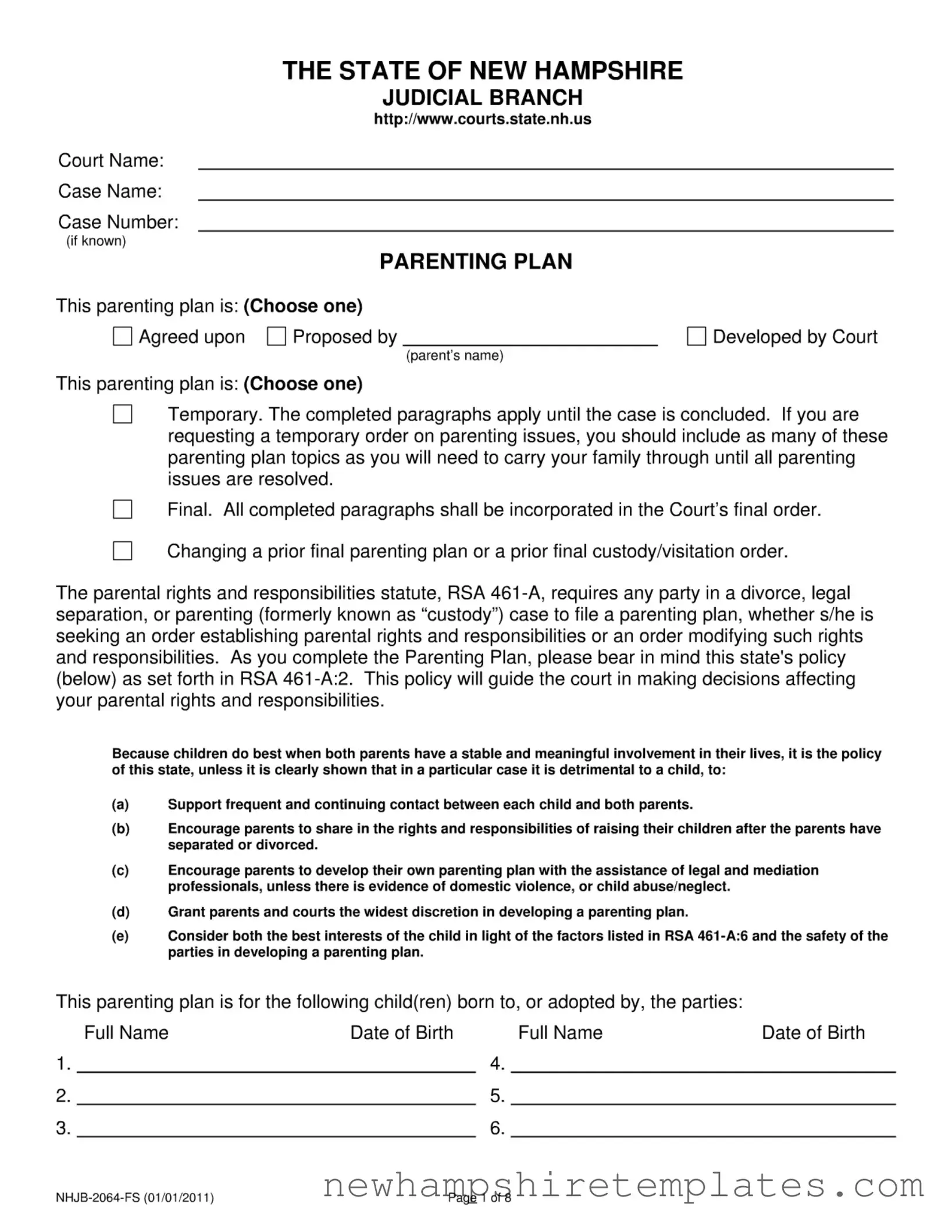 Fill in a Valid Nhjb 2064 Form