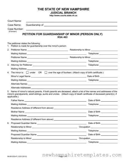 Fill in a Valid Nhjb 2024 F Form