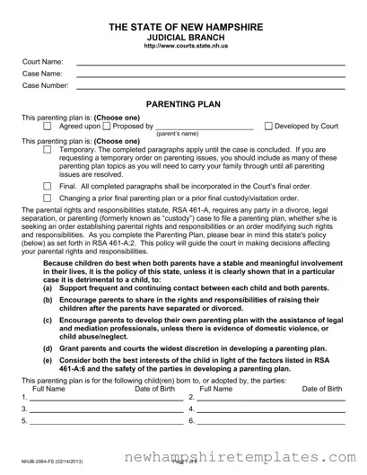 Fill in a Valid Nhjb 2064 Fs Form